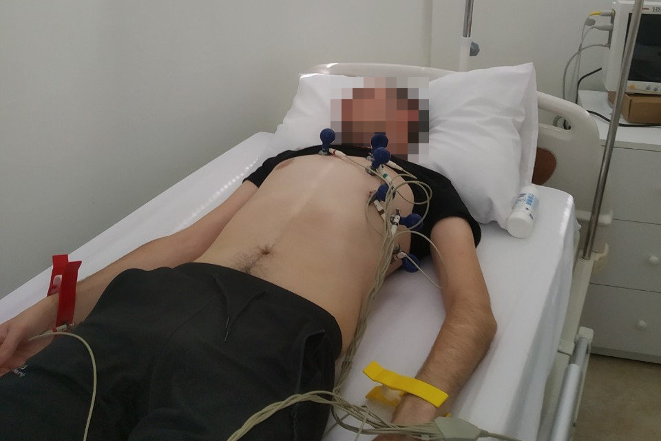 My friend in the hospital, fighting for his life