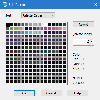 The Blood Nova palette with multiple versions for blending.