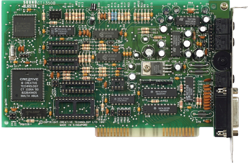 The Creative Labs Sound Blaster card version 2.