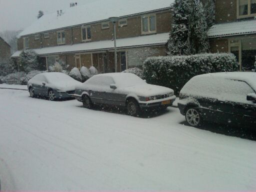 Snow on the car