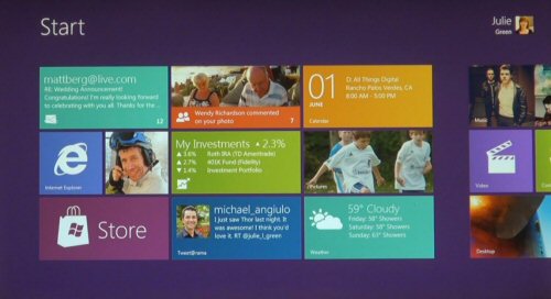 Windows 8 start screen