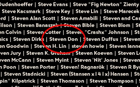 Yay! My name is in the credits!