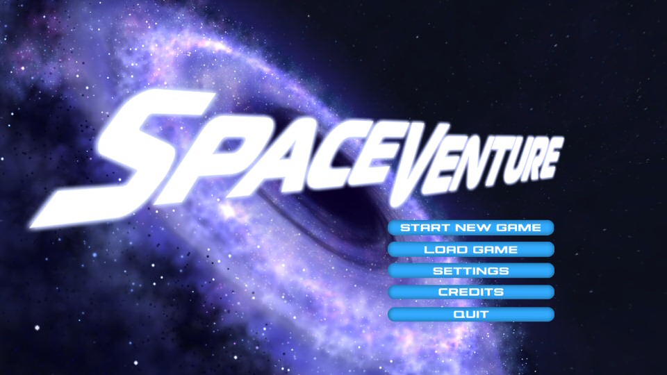 SpaceVenture title screen